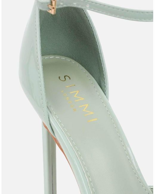 SIMMI Natural Erika Sage Patent Court Shoes