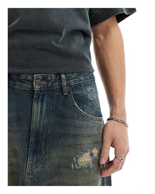 Pull&Bear – superweite jeans in Blue für Herren