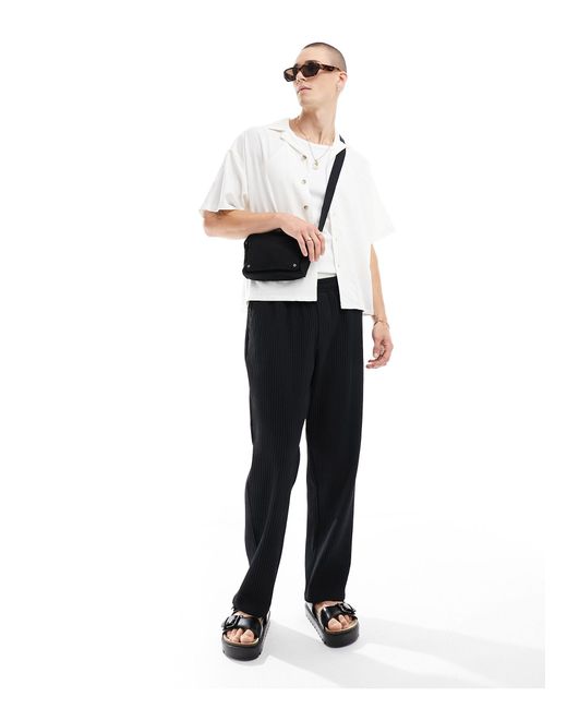 ADPT – oversize-hemd aus leinenmix in White für Herren