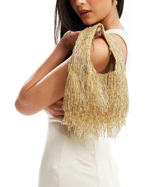 True Decadence Natural Embellished Mini Grab Bag