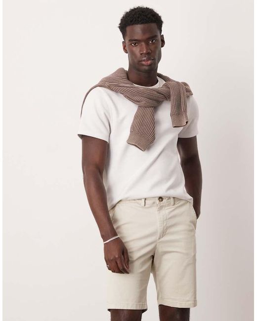 SELECTED Natural Slim Chino Short for men