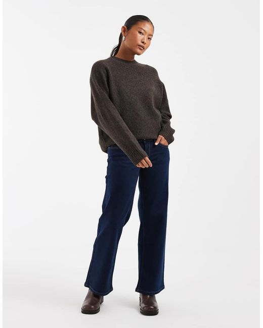 Vero Moda Black Soft O-Neck Oversized Jumper