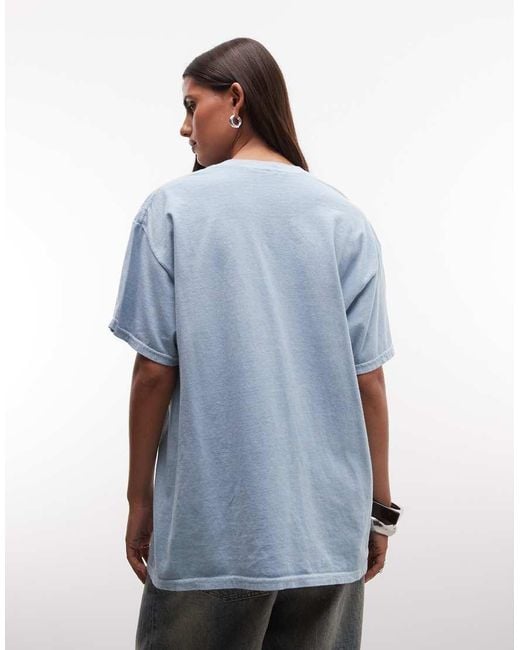 Reclaimed Vintage Blue Unisex Graphic Tee
