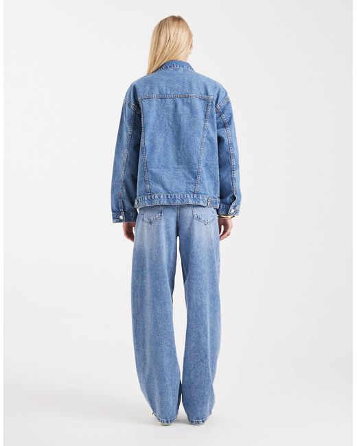 ASOS Blue Asos design tall – barrel-jeans