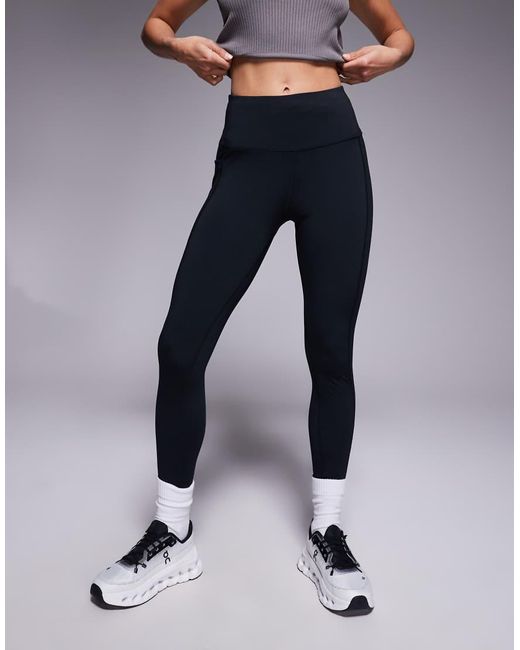 4505 Blue Petite Icon Active Tie Waist Run Legging With Phone Pocket