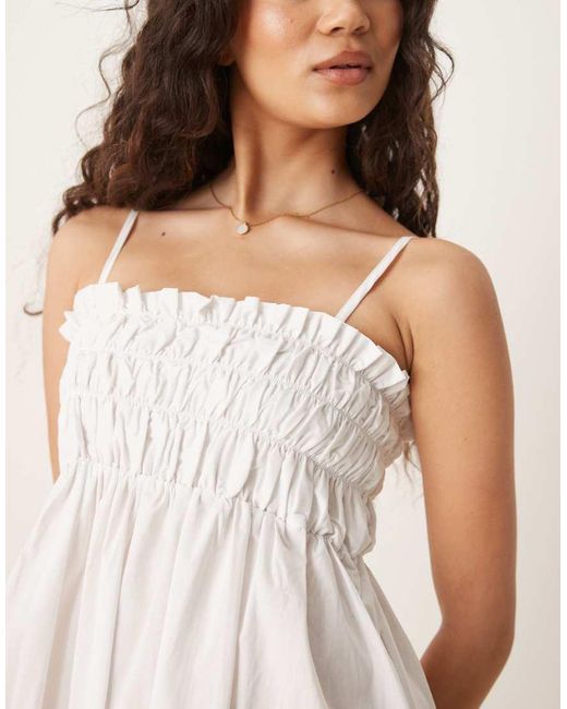 Glamorous Natural Square Neck Midi Dresses