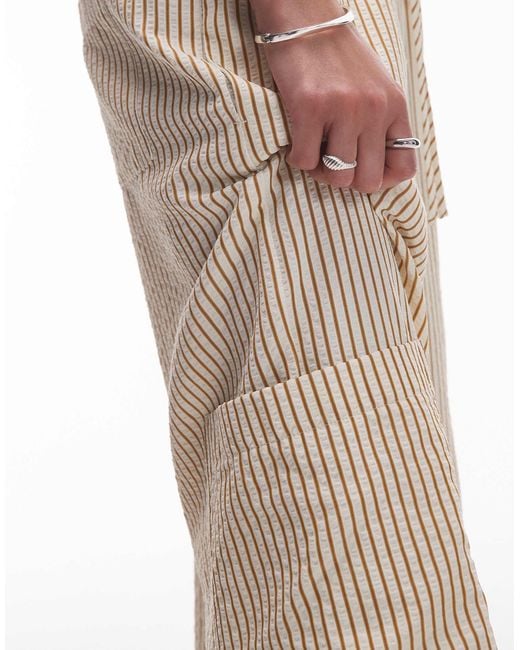 TOPSHOP Natural – gestreifte hose
