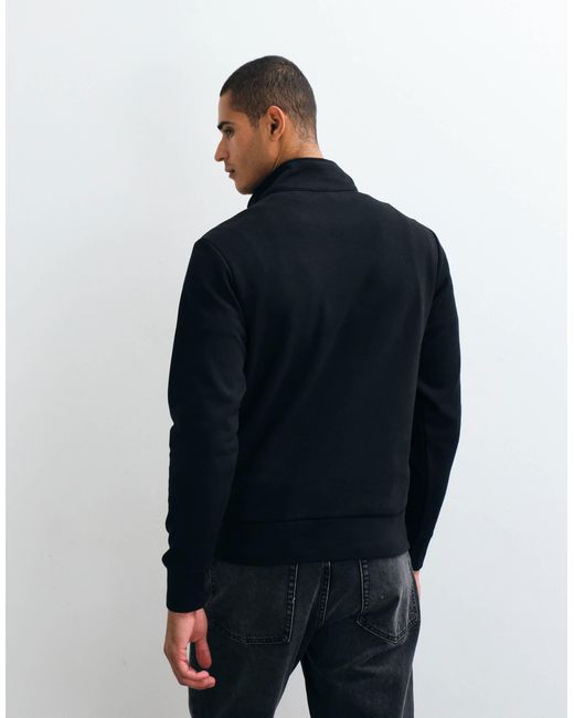 Sweat-shirt à quart Mango pour homme en coloris Blue