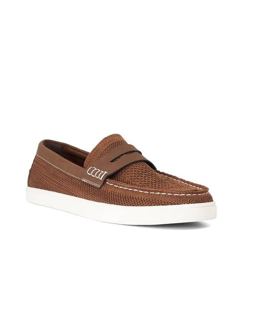 Dune Brown Benzy Loafers for men