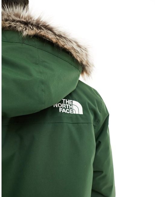 The North Face Green Zaneck Waterproof Insulated Hooded Parka for men