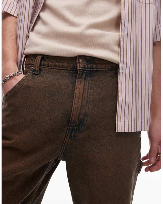 Pantalones Cortos Vaqueros Azul Añil De Corte Estándar Y Estilo Carpintero Con Tintada Garyville De Dickies de hombre de color Natural