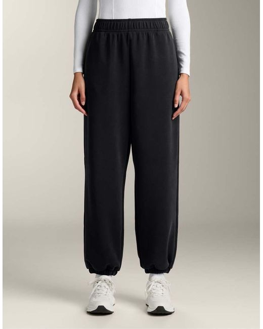 Oysho Black Joggers With Brushed Modal