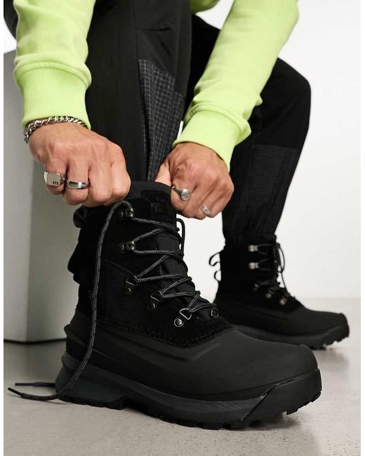 The North Face Black Chilkat V Lace Up Waterproof Hiking Boots for men