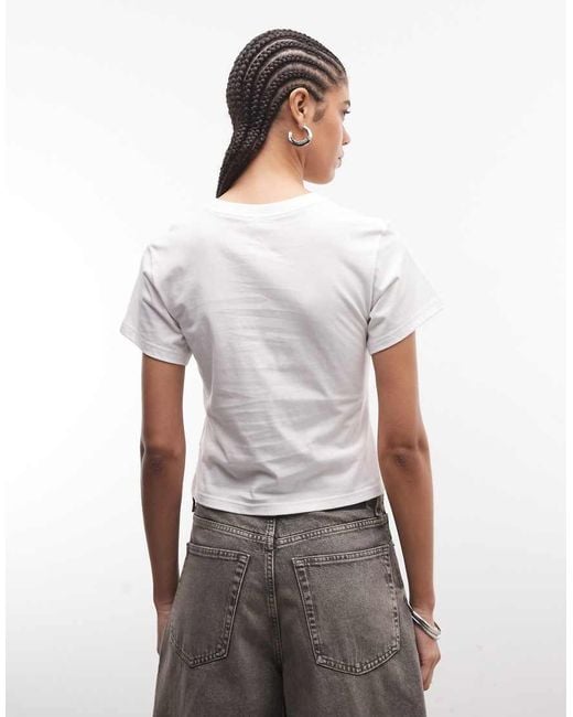 Nike White Graphic Baby Tee