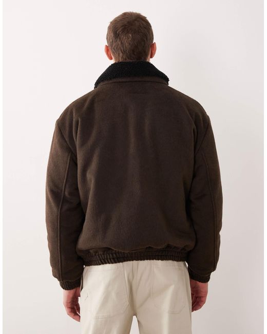 ASOS Black Harrington for men