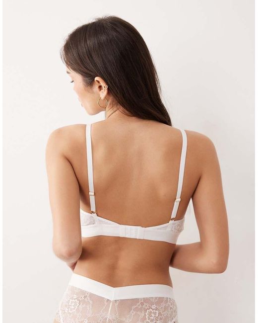 Lemonade Dolls Natural Bridal Stretch Lace Bralet