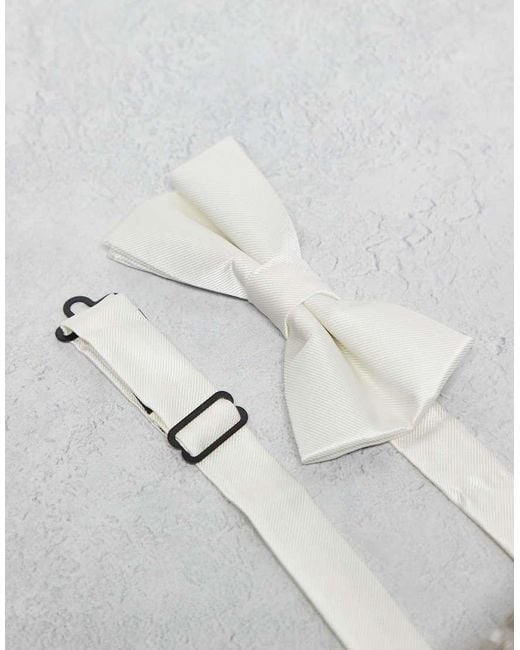 River Island Gray Bow Tie for men