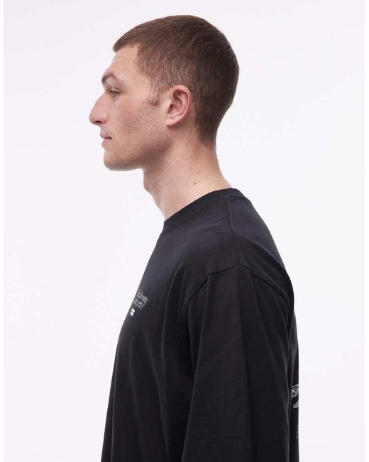 Levi's Black Car Service Back Print Graphic T-shirt for men