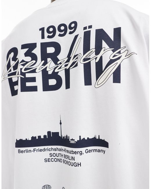 ASOS – super-oversize-t-shirt in White für Herren
