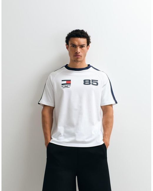 Tommy Hilfiger White World Cup Relaxed Fit T-shirt for men