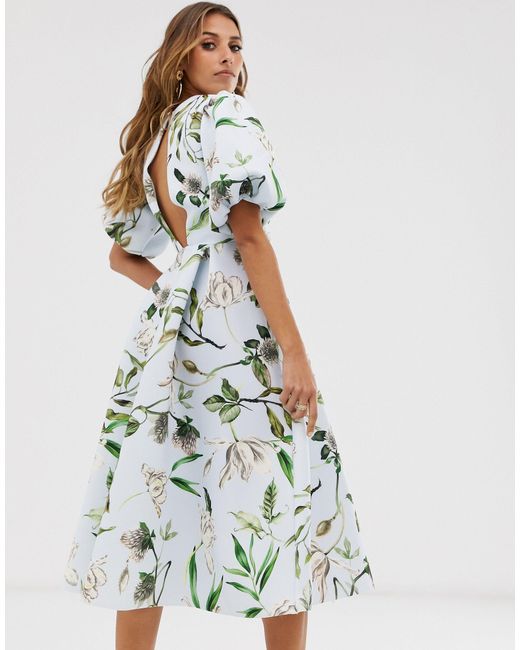 asos bubble sleeve dress