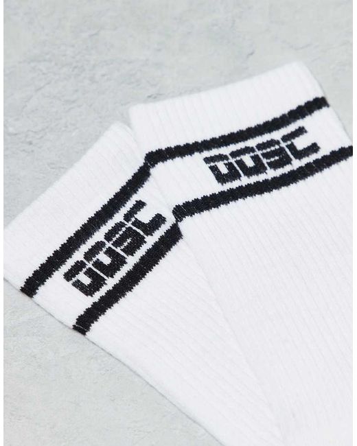 OOSC White Crew Sock for men