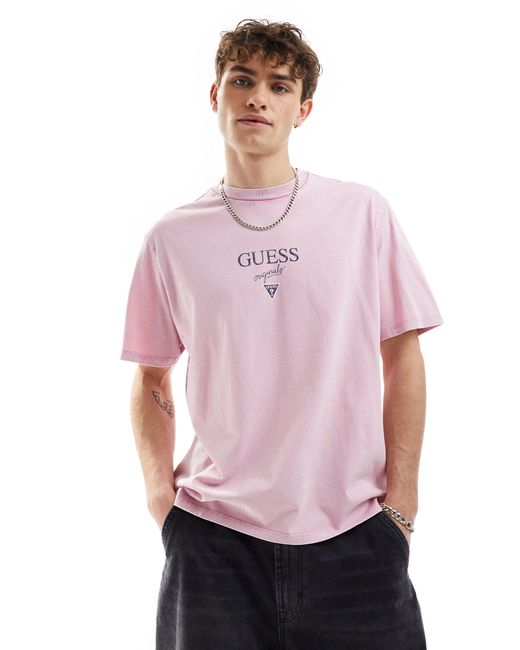 Guess Purple Baker T-shirt for men