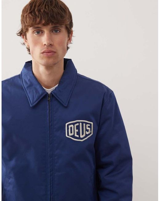 Deus Ex Machina Blue Workwear 2.0 Jacket for men