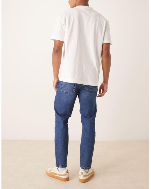 ASOS Blue Tapered Fit Jeans for men