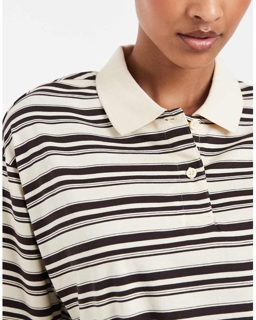 Aware Multicolor Short Sleeve Polo Top