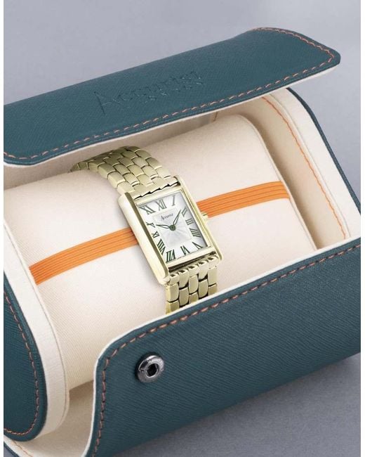 Accurist Metallic Ladies Rectangle Watch