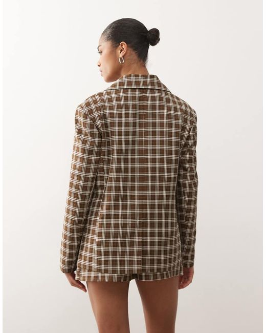 Reclaimed Vintage Brown Oversized Blazer