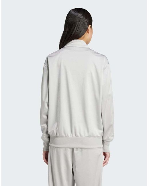 Chaqueta De Chándal Gris De Corte Suelto Adicolor Classic Firebird De Adidas Originals de color Gray