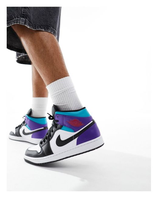 Air 1 - sneakers alte bianche, nere e viola da Uomo di Nike in Blu | Lyst