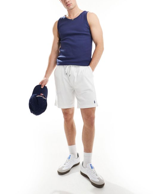 Polo Ralph Lauren – sweat-shorts aus frottee in Blue für Herren