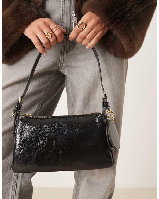 Mango Gray Shoulder Bag