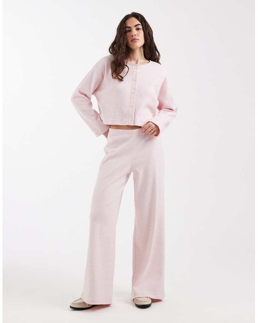 Miss Selfridge Pink Wide Leg Trouser Co-ord