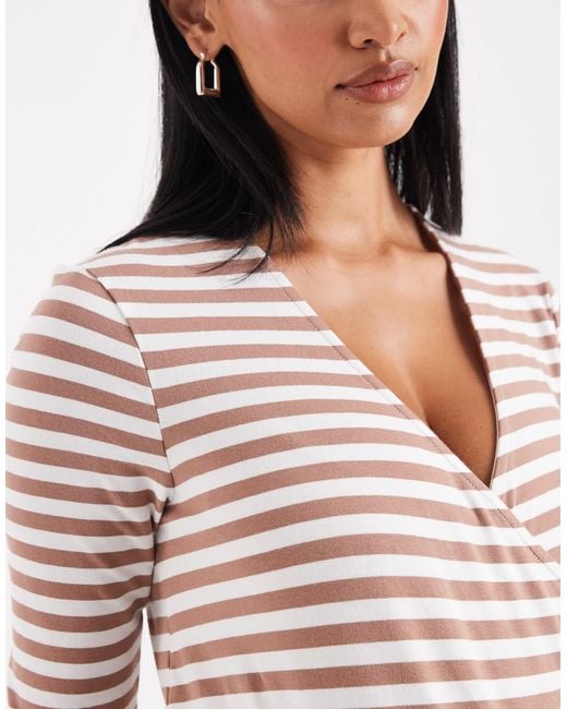 ONLY White Wrap Top