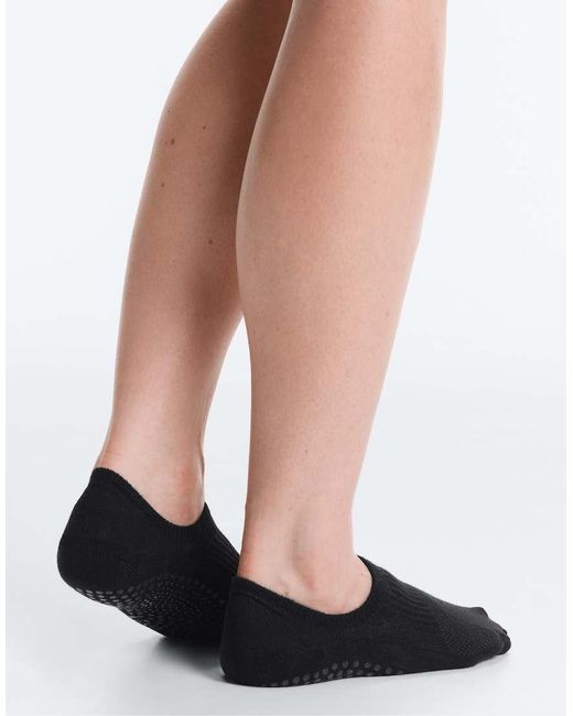 Oysho Black 2 Pairs Of Cotton Blend Yoga And Pilates Socks