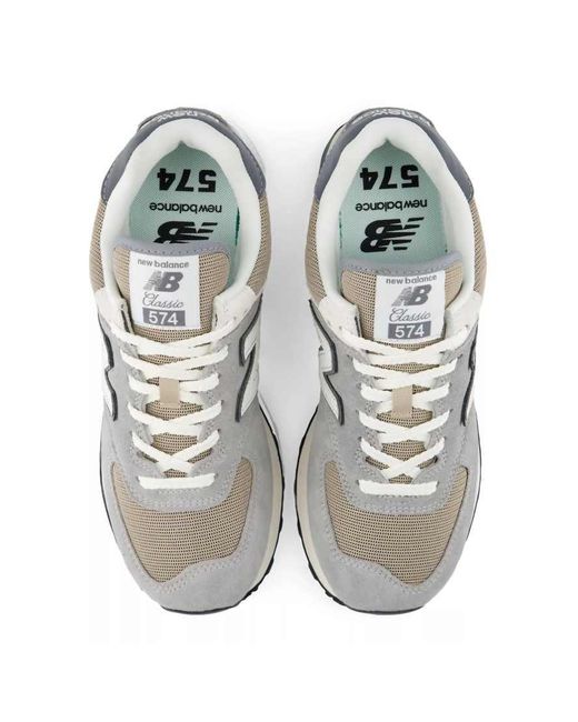 New Balance Gray 574 Trainers