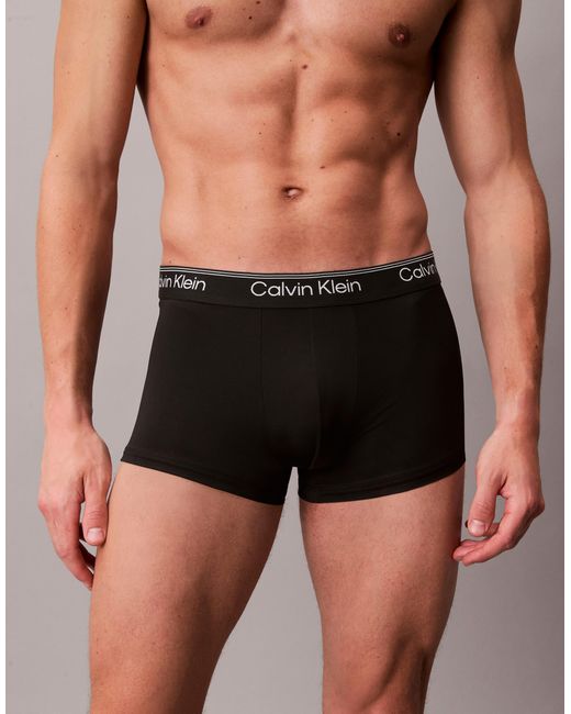 Calvin Klein Black Micro Stretch 5 Pack Low Rise Trunks for men