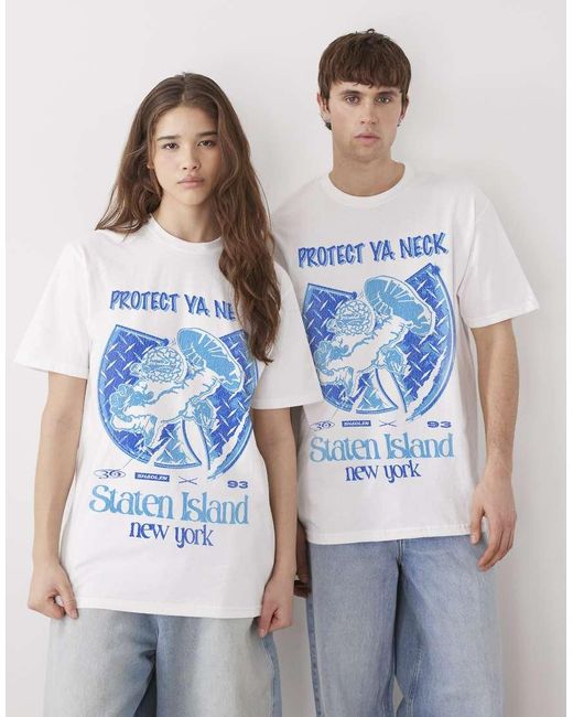 PRNT Blue X Wu-Tang Clan Protect Ya Neck Relaxed Fit T-Shirt
