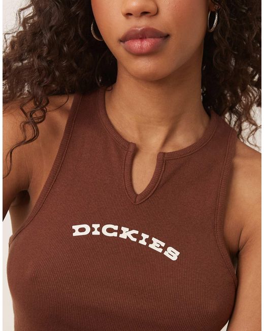 Dickies Brown – longline-trägertop