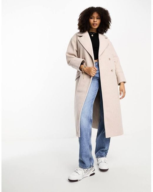 Stradivarius Oversized Tailored Coat in White Lyst UK