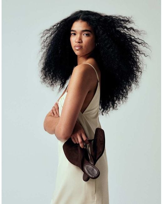 ASOS White Havana Toe Thong Kitten Heel Sandals