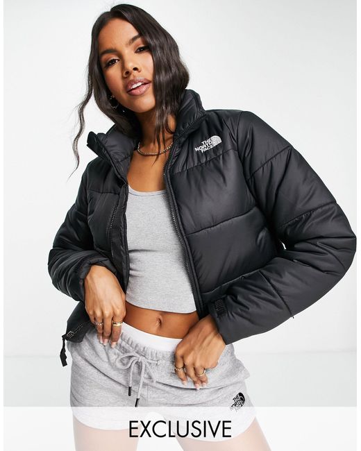north face cropped nuptse womens