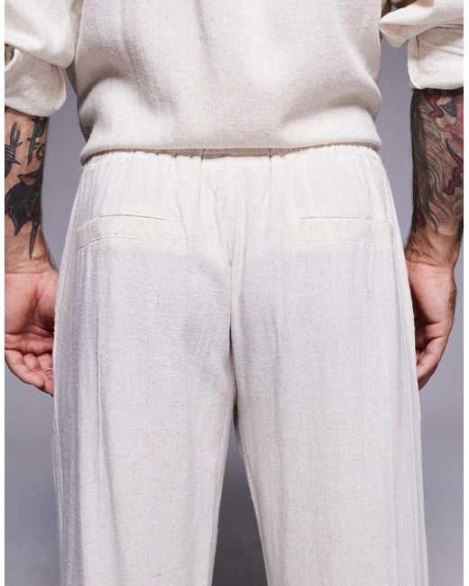 The Couture Club Gray Co-ord Woven Textured Casual Trousers for men