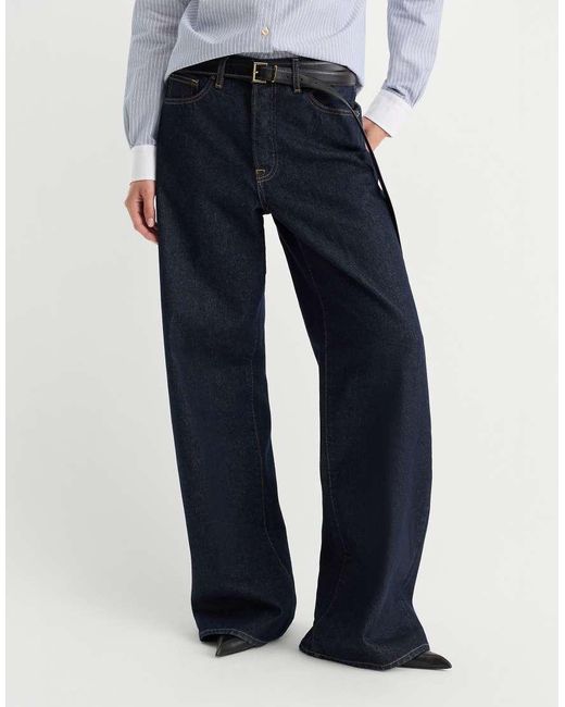 GOOD AMERICAN Blue Vintage Low Slung Baggy Jean