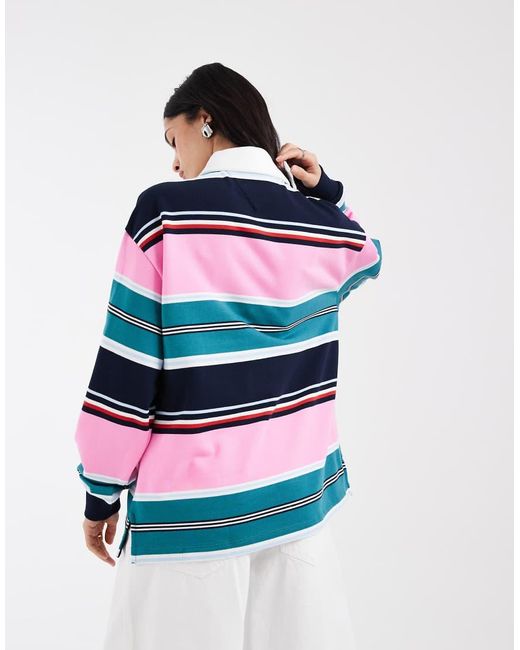 Tommy Hilfiger White Relaxed Fit Rugby Shirt