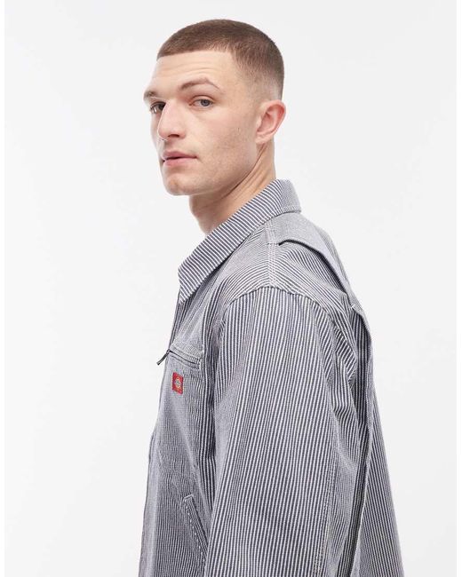 Dickies Gray Hickory Striped Painter Jacket for men